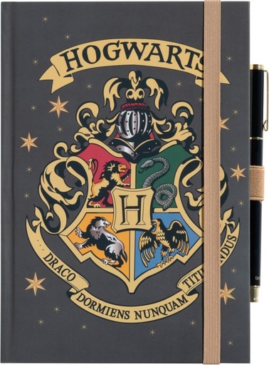 CUADERNO PREMIUM A5 CON BOLIGRAFO HARRY POTTER HOGWARTS