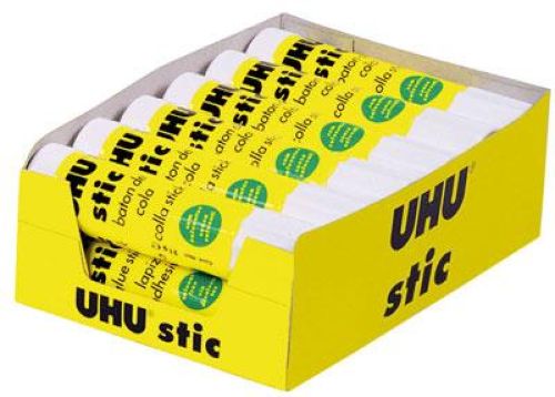 EXP 12 BARRAS PEGAMENTO UHU 40G
