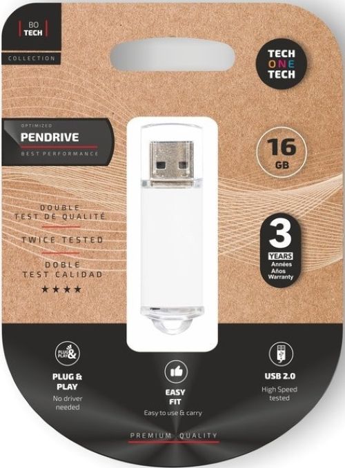 PENDRIVE 16GB USB 2.0 BLANCO
