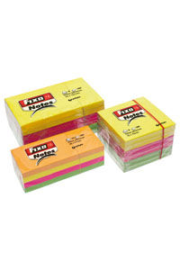 PACK 12 BLOC NOTAS ADHESIVAS 38X51MM FIXO NEON