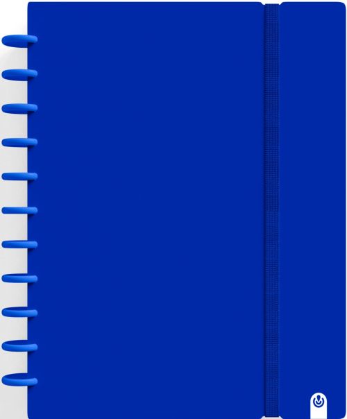 CUADERNO INGENIOX A4 80H CUADRICULA AZUL OSCURO