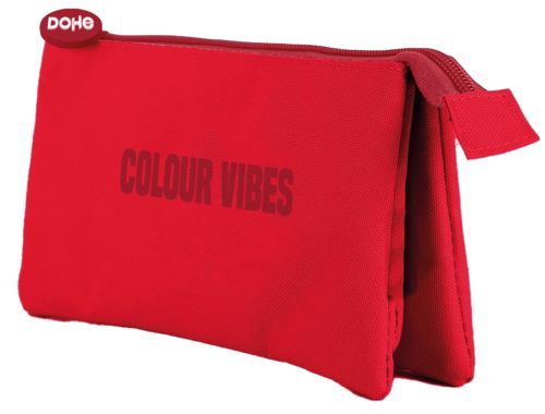 [51899] PORTATODO TRIPLE ROJO COLOUR VIBES 230X120X25MM