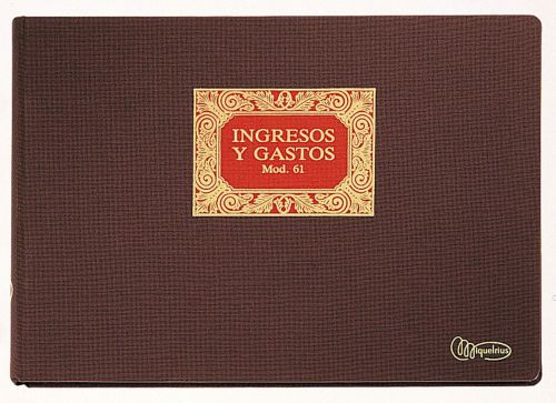 [MR5061] LIBRO INGRESOS Y GASTOS Fº APAISADO 100 HOJAS