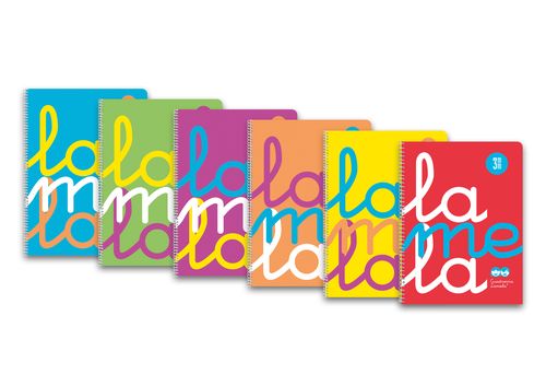 [7FTP03S6] PACK 6 CUADERNO ESPIRAL Fº 80H 90G 3MM CUADROVIA PP SURTIDO