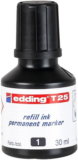 [T-25-1] Bote de tinta rotulador t-25 30 ml negro