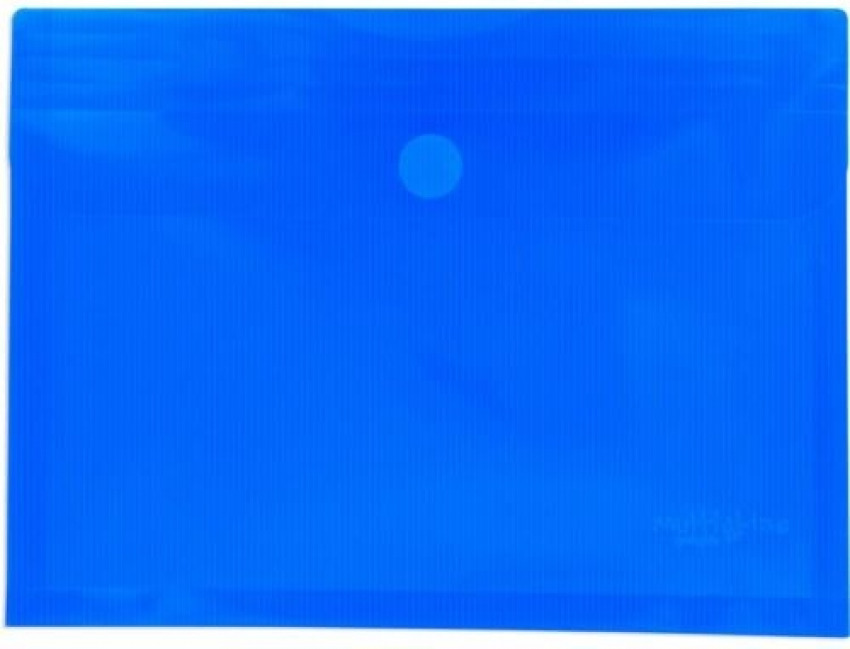 PAQ/5 CARPETA SOBRE Fº AZUL CON FUELLE VELCRO PP MULTILINE
