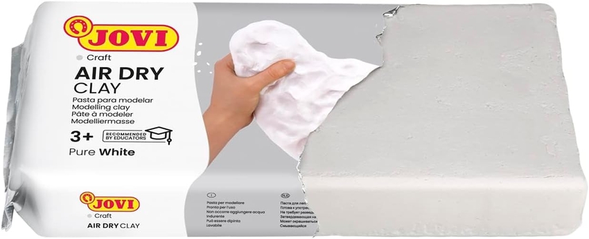 PASTA PARA MODELAR AIR DRY CLAY JOVI 1KG BLANCA