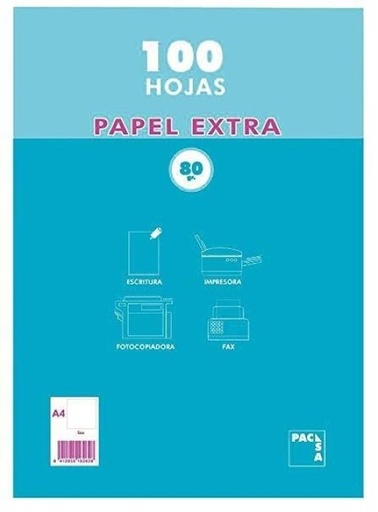 [21811] PAQUETE A4 100H 80G LISO PACSA