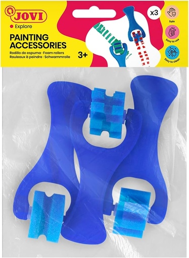 BOLSA COLGABLE 3 RODILLOS PEQUEÑOS ESPUMA FORMAS DIVERSAS