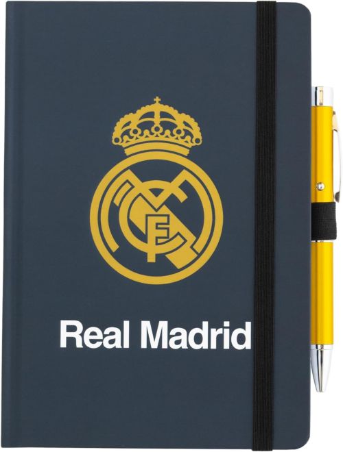 CUADERNO PREMIUM A5 CON BOLIGRAFO PROYECTOR REAL MADRID