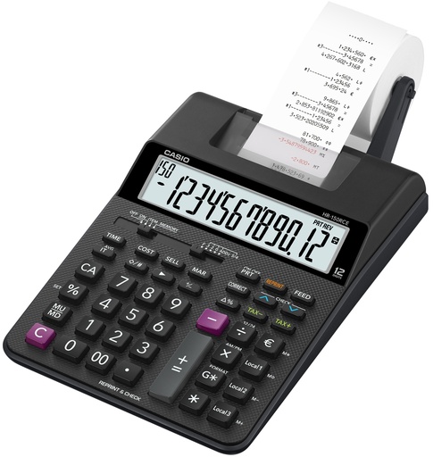 [HR-150RCE] CALCULADORA IMPRESORA HR-150RCE PANTALLA 12 DIGITOS NEGRA