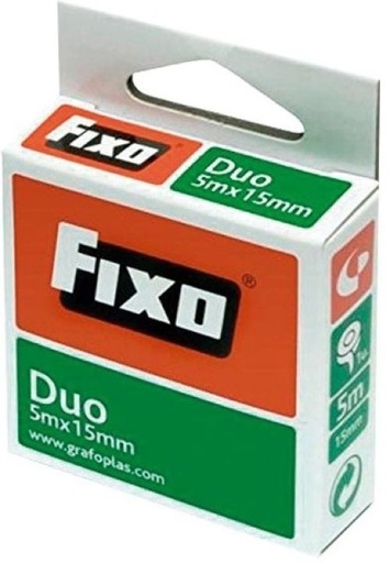 C/10 cinta adhesiva doble cara fixo duo 15mmx5m