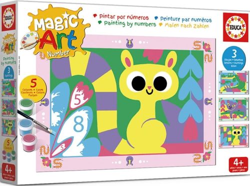 MAGIC ART NUMBER ART +4 ANIMALES DE LA SELVA