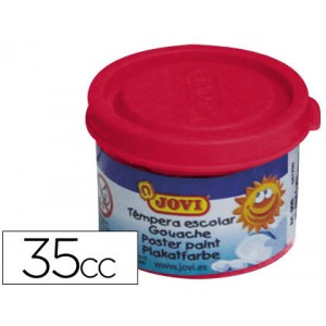 [50307] C/5 botes tempera rojo bermellon 35ml jovi