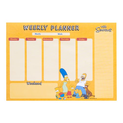 BLOX PLANIFICADOR SEMANAL A4 THE SIMPSONS