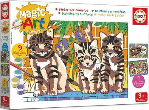 MAGIC ART NUMBER ART +9 GATOS Y PERROS