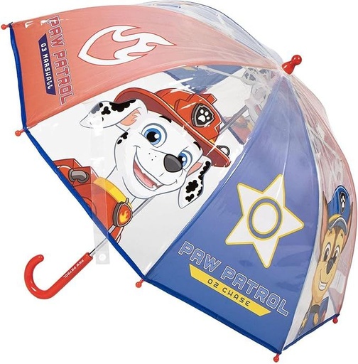 PARAGUAS MANUAL POE BURBUJA PAW PATROL
