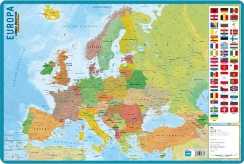 LAMINA DIDACTICA MAPA EUROPA PVC 40X59,5CM