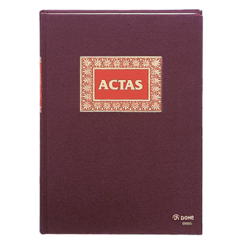 [09905] LIBRO ACTAS FOLIO NATURAL 100 HOJAS DOHE