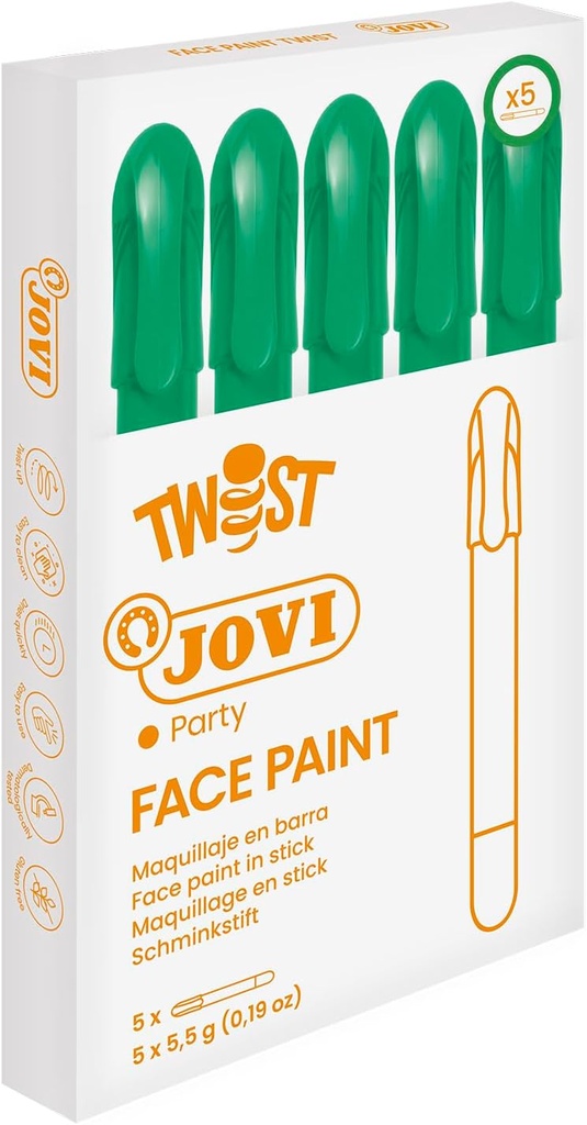 ESTUCHE 5 STICKS DE MAQUILLAJE JOVI VERDE