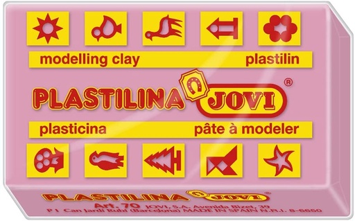 [7007] C/30 TACOS PLASTILINA JOVI 70 PEQUEÑA 50G. ROSA