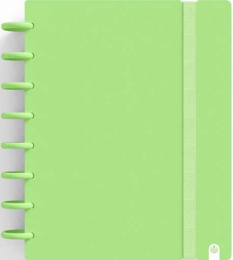 CUADERNO INGENIOX A5 80H CUADRICULA VERDE PASTEL