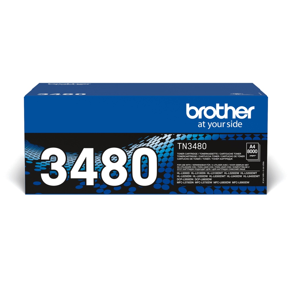 TONER LASER ORIGINAL BROTHER TN3480 NEGRO