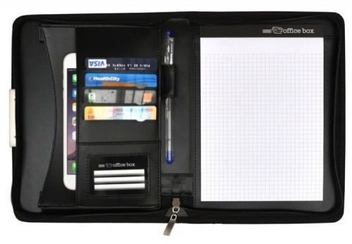 [74568] PORTAFOLIO DYNAMIC A5 CON CIERRE DE CREMALLERA NEGRO