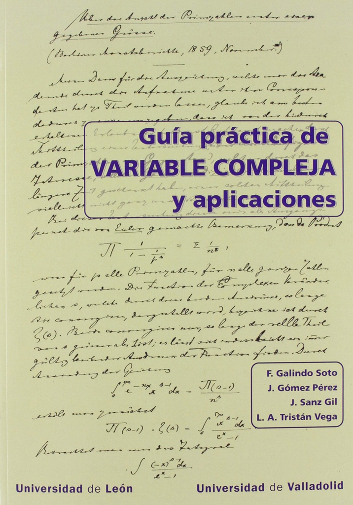 GUÍA PRACTICA DE VARIBALE COMPLEJA Y APLICACIONES