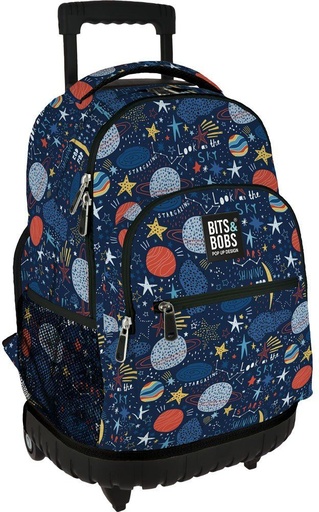 MOCHILA ROLLER B&amp;B PLANETS 37x52x25cm