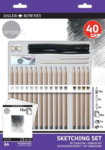 [D644500410] Set de esbozo sympli 40 piezas