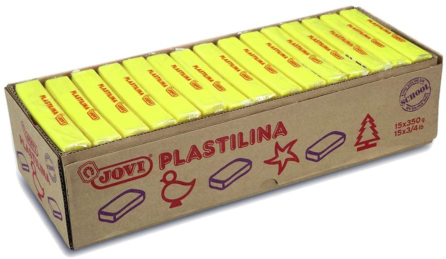 C/15 TACOS PLASTILINA JOVI 72 GRANDE 350G. AMARILLO OSCURO