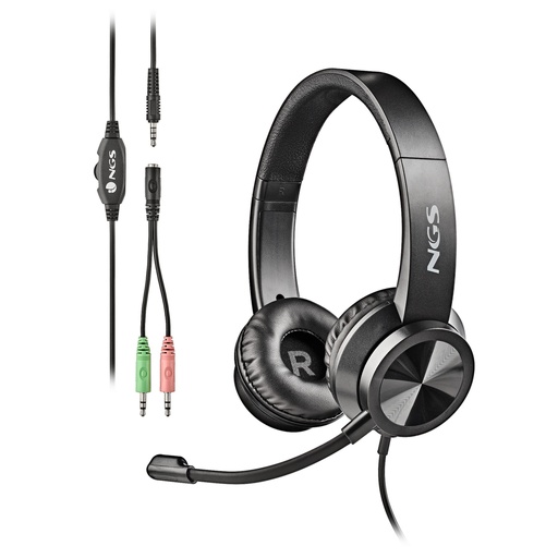 [NGS-HEADSET-0235] AURICULARES MSX11PRO JACK 3,5MM CON ADAPTADOR JACK