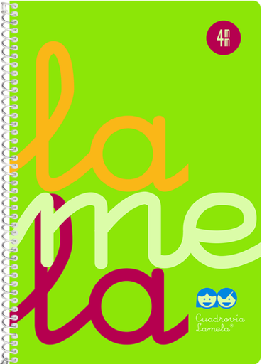 CUADERNO ESPIRAL 4º 80H 90G 4MM VERDE CUADROVIA PP.