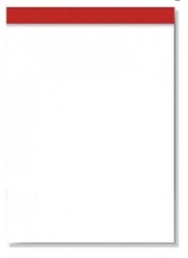 Paq/10 bloc notas sin tapa 8º 80h 60g liso pacsa