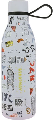 BOTELLA TERMICA B&amp;B NYC 7,4x24x7,4cm