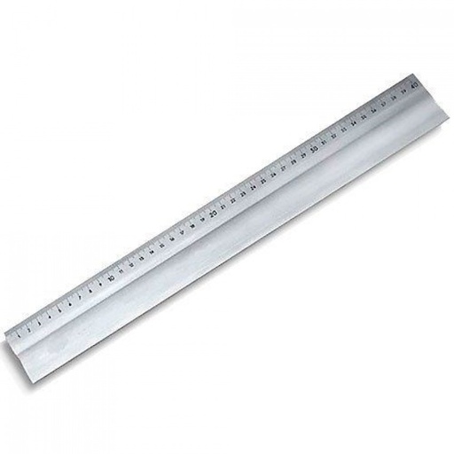 REGLA 40CM ALUMINIO CON BANDA ANTIDESLIZANTE