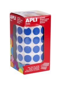 [4856] ROLLO GOMETS REDONDO AZUL AUTOADHESIVOS 15MM