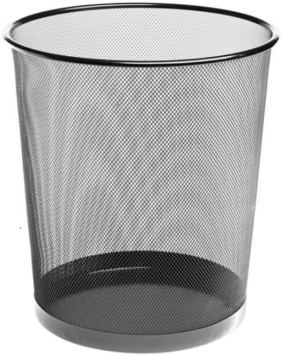 PAPELERA METALICA DE REJILLA 21X27,5 12 LITROS CROMADA