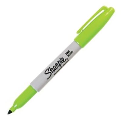 C/12 ROTULADOR SHARPIE PUNTA FINA VERDE CLARO PERMANENTE
