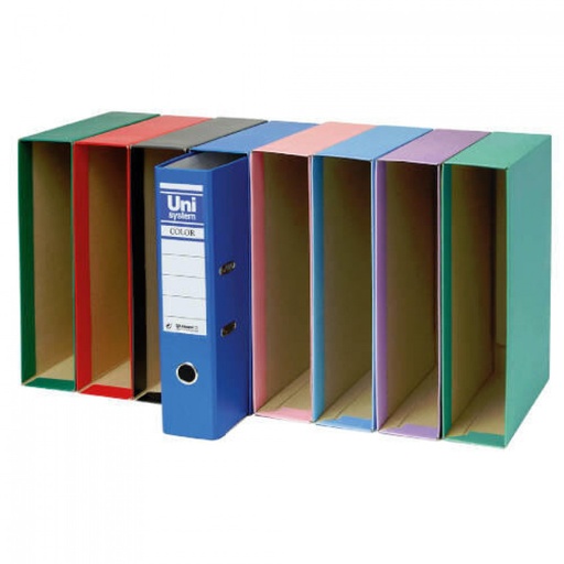 CAJA ARCHIVADOR DE PALANCA Fº UNISYSTEM ROSA