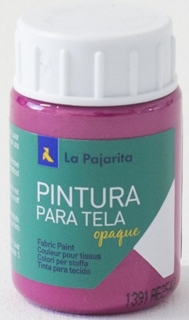 C/6 BOTE PINTURA PARA TELA OPACA LA PAJARITA MAGENTA 35ML