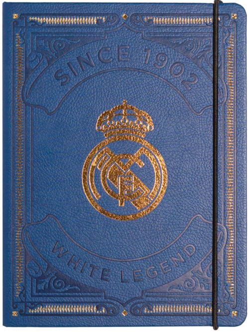 CUADERNO TAPA FORRADA PREMIUM REAL MADRID