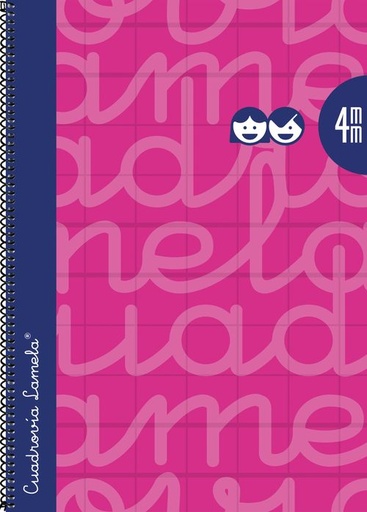 CUADERNO ESPIRAL Fº 80H 90G 4MM FUCSIA CUADROVIA EXTRADURA