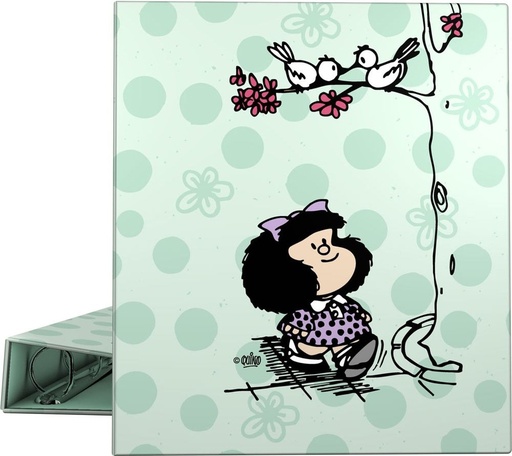 CARPETA ANILLAS A4 FOR.4D40 MAFALDA KISS 28x32x5,6cm