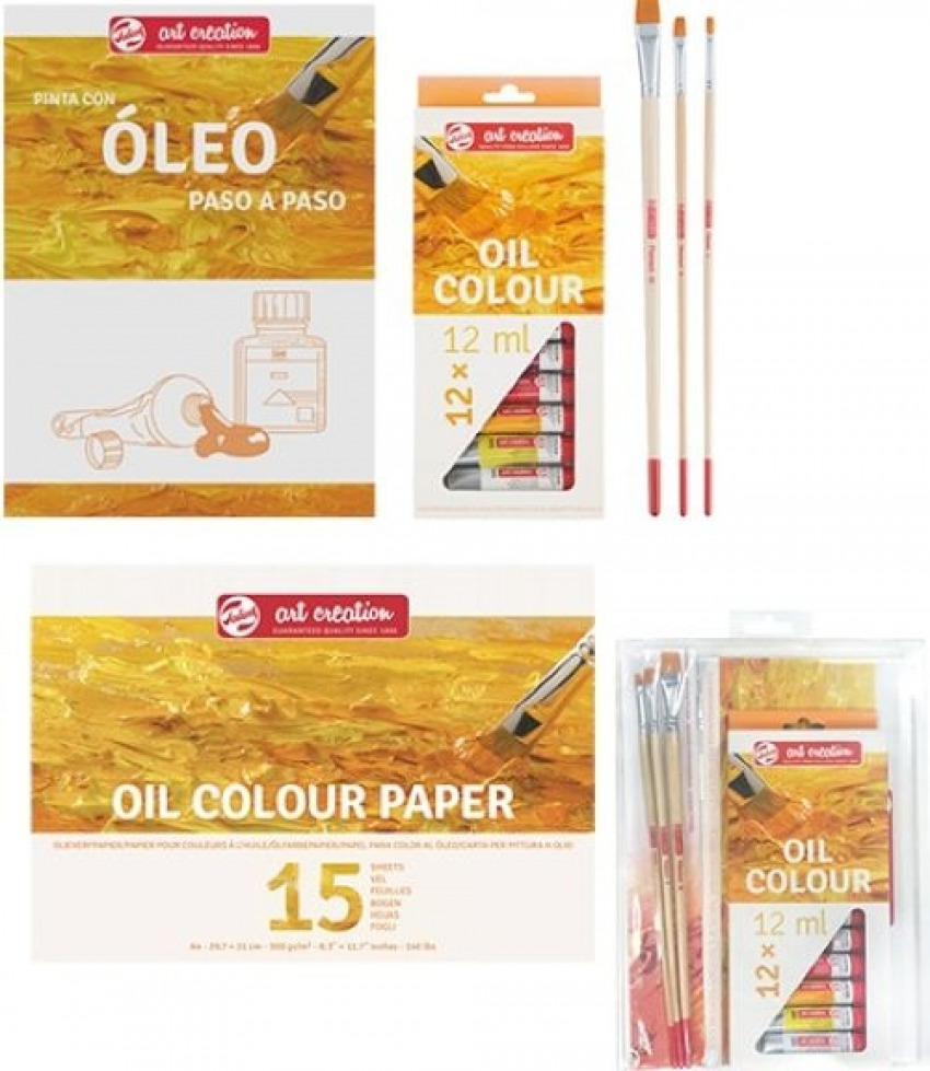 SET OLEO ART CREATION + BLOC + PASO A PASO