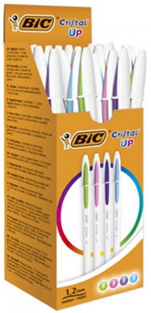C/20 BOLIGRAFO CRISTAL UP SURTIDOS PUNTA 1,2MM