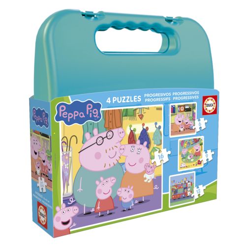 PUZZLE PROGRESIVO PEPPA PIG 6-9-12-16 PIEZAS