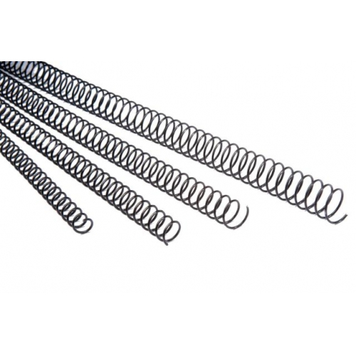 C/100 ESPIRAL METALICA NEGRA 14MM PASO 5:1