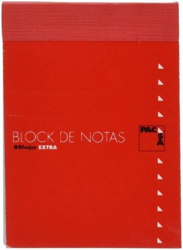 Paq/10 bloc notas con tapa 16º 80h 60gr liso